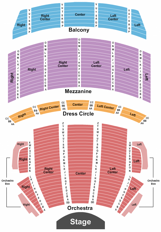 Citizens Bank Opera House Shucked Seating Chart