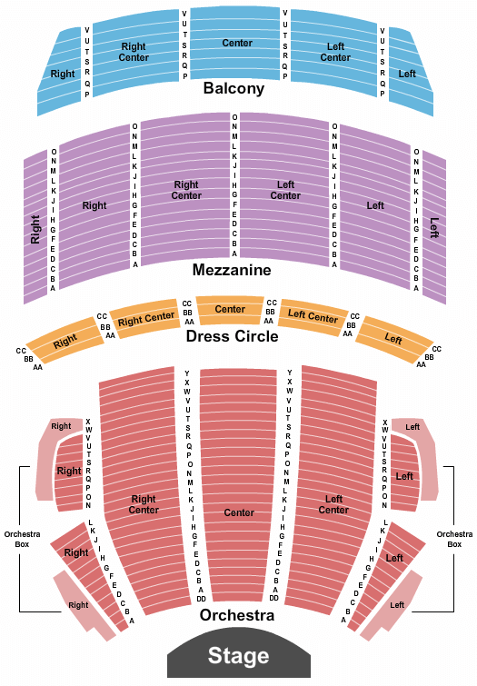 Citizens Bank Opera House Shucked Seating Chart